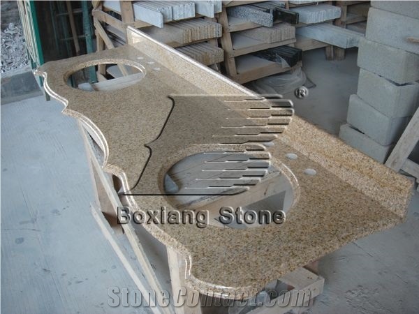 Sunset Gold Granite Vanity Tops