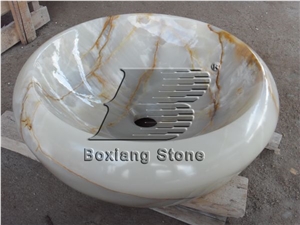 White Onyx Sink & Basin