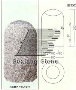 Yellow Rust Granite Parking Stone