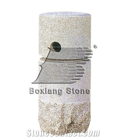 Yellow Rust Granite Parking Stone