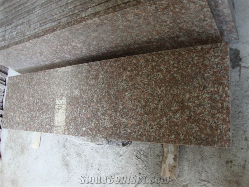 G687 Granite Stair, G687 Pink Granite Stairs