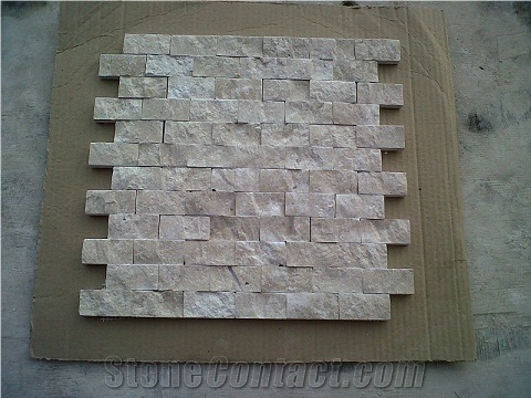 Durango Travertine Mosaics, Beige Travertine
