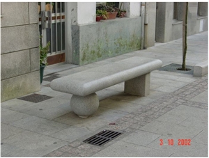 Grey Granite Bench, Pink Granite Bench