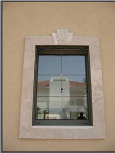 Jerusalem Gold Grey Limestone Window Sills, Window Surround