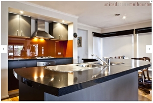 Black Quartz Stone Countertop