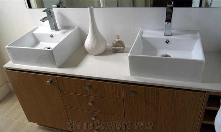 White Quartz Stone Sinks，Wash Basins