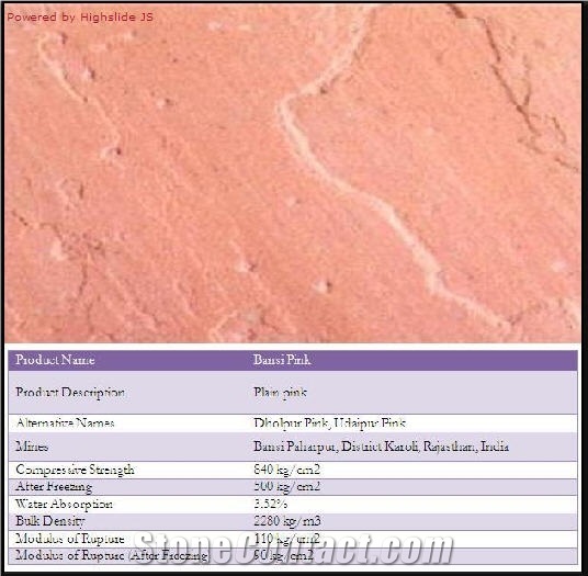 Bansi Pink Sandstone Tile