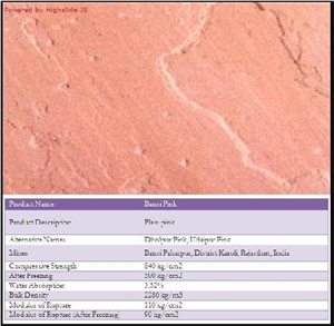 Bansi Pink Sandstone Tile