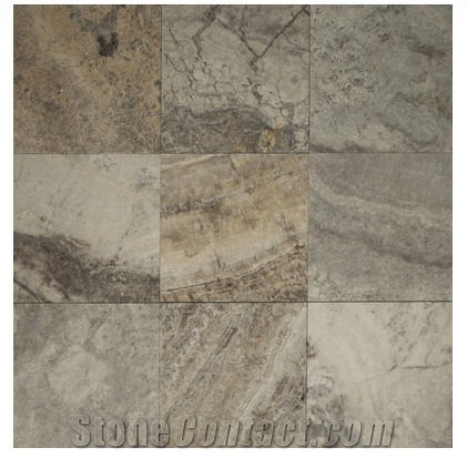 Silver Travertine Travertine Tiles, Turkey Grey Travertine
