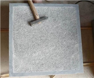 Bush Hammered Blue Stone