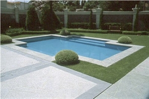 Barroca Soapstone Pool Coping, Grey Soapstone