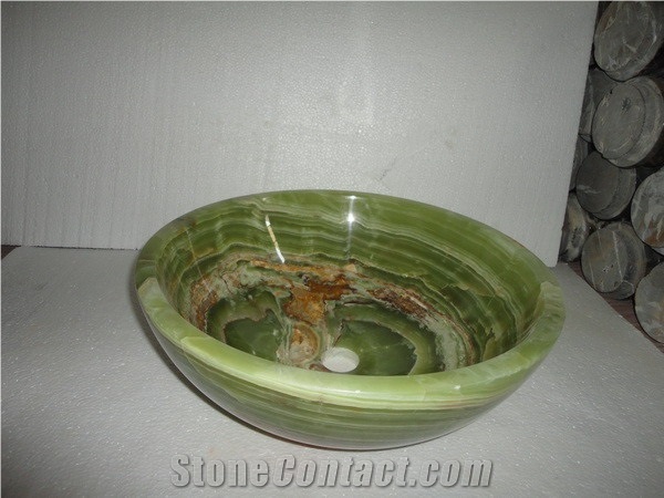 Afghan Green Onyx Sinks