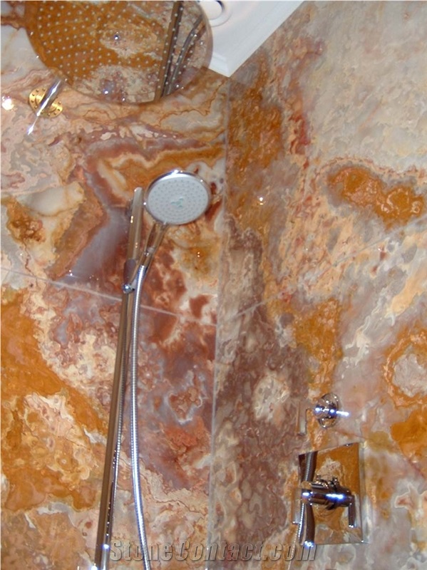 Onice Wonder Vanity Top, Wonder Yellow Onyx