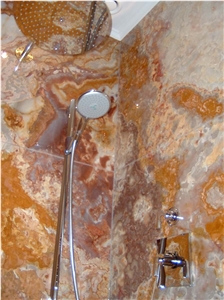 Onice Wonder Vanity Top, Wonder Yellow Onyx
