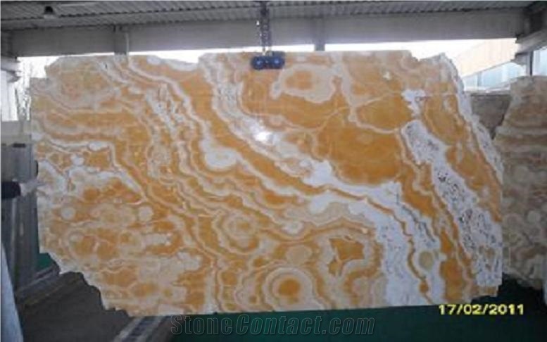 Onyx Alabaster Slab, Egypt Yellow Alabaster