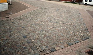 Porfido Rosso Granite Cobbel Stone, Pavers, Red Granite Porfido Rosso Granite Cobbel Stone, Pavers, Red Granite