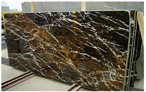 Black Gold Marble Slabs