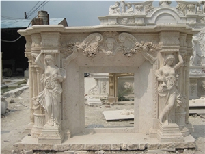 Beige Travertine Fireplace, White Travertine Fireplace Beige Travertine Fireplace, White Travertine Fireplace