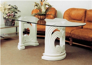 China White Marble Coloum