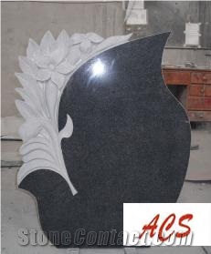 G654 Granite Gravestone,Headstone, G654 Black Granite Gravestone