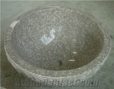 Pink Granite Sinks, Wash Basins