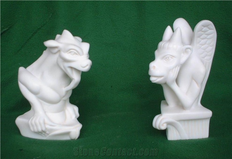 White Marble Abstract Sculpture