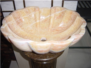 Yellow Onyx Sinks, Wash Basins