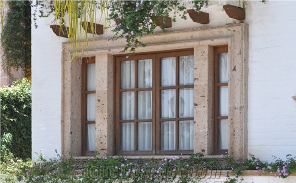 Rojo Tagui Sandstone Window Sills, Surround, Pink Sandstone