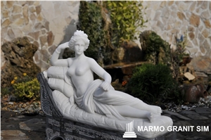 White Marble Sculpture