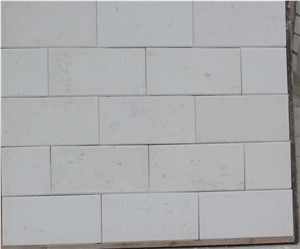 Corinthian Limestone Mosaic Tile, White Limestone