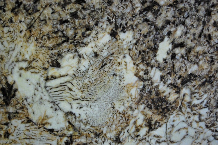 Antique Persa Gold Granite Tile, Brazil Yellow Granite