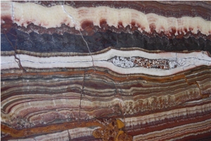Multicolor Red Onyx Tile
