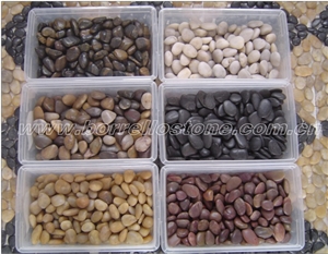 River Pebble, Natural Stone Black Onyx Pebbles