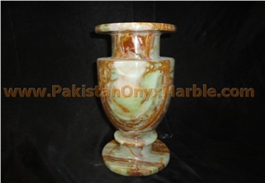 Multicolor Green Onyx Vases