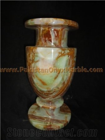 Multicolor Green Onyx Vases