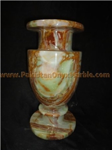 Multicolor Green Onyx Vases