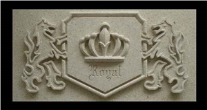 Carved Sandstone Relief, Yellow Sandstone Relief