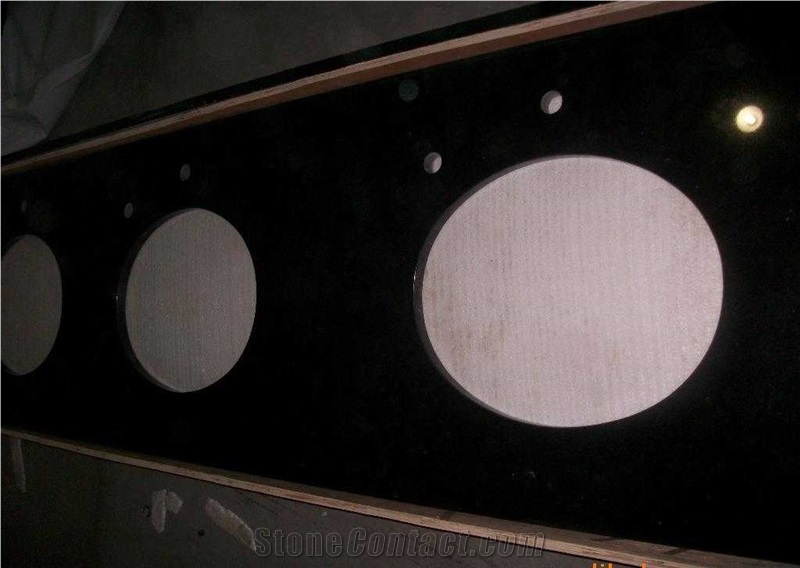 China Black Granite Vanity Top