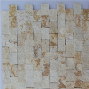 Giallo Atlantide Chiaro Mosaic, Giallo Atlantide Beige Limestone Mosaic