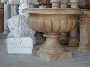 Marble Flower Pot, Planter