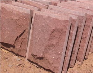Maple Red Sandstone Mushroom Stone Wall Cladding