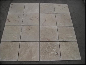Travertine Tiles, China Beige Travertine Tumbled Travertine Tiles, China Beige Travertine Tumbled