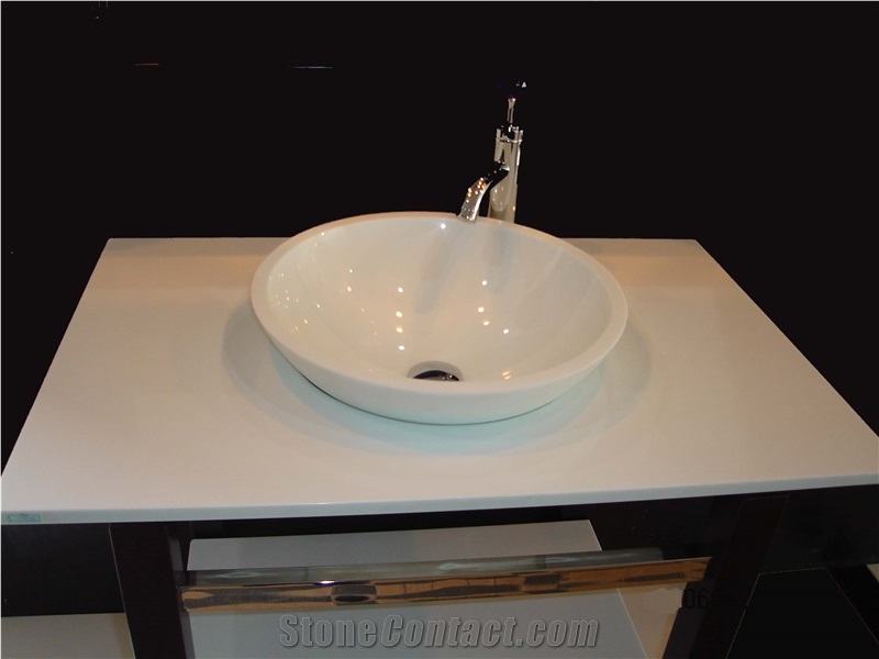 White Marble Bath Top
