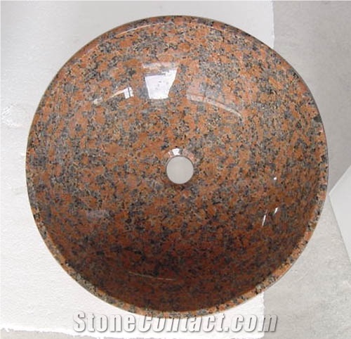 China Red Granite Sink