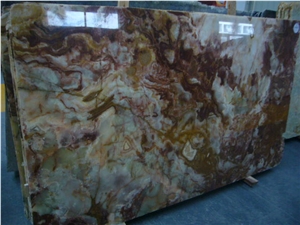 Multicolor Green Onyx Slabs