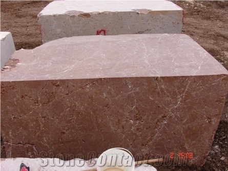 Aegean Brown Marble Block, Rosso Smyrna Marble Blocks, Red Turkey Marble Blocks