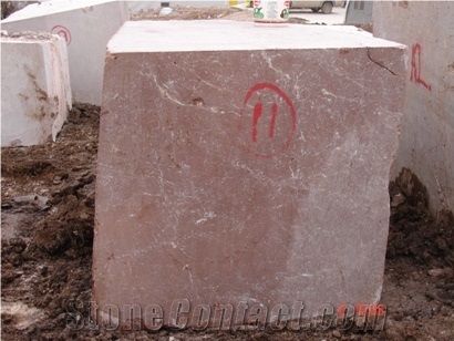 Aegean Brown Marble Block, Rosso Smyrna Marble Blocks, Red Turkey Marble Blocks
