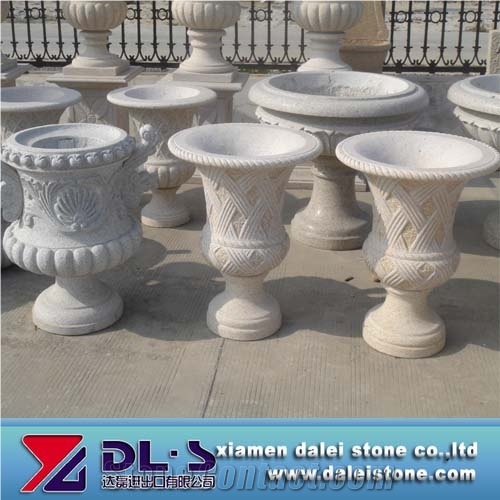 Garden Stone Flowerpot