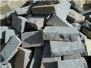 Cobble Stone Dark Grey, Mashriq Grey Sandstone Cobble Stone Dark Grey, Mashriq Grey Sandstone