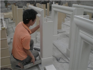 Stone Fireplace Surround,Man Made Marble Fireplace